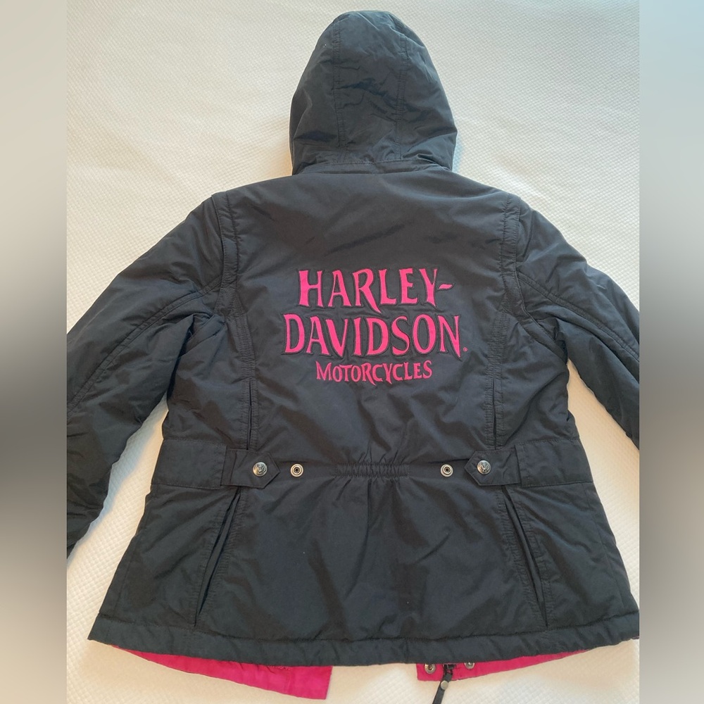 Harley-Davidson Women's Black Jacket with Pink Accents